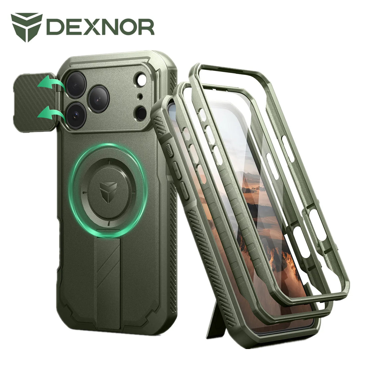 iPhone 17 Pro Max Case with Camera Cover