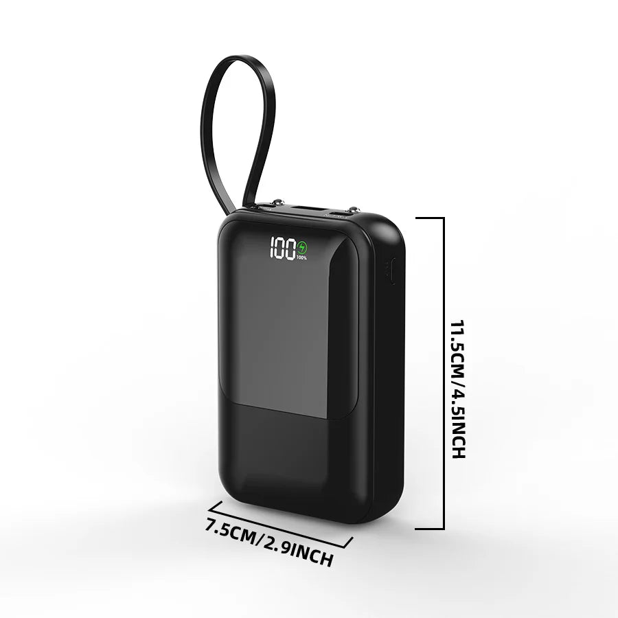 10000mAh Portable Power Bank - Slim Fast Charging External Battery