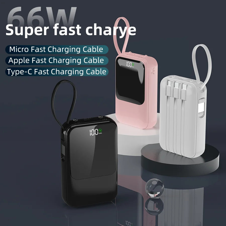 10000mAh Portable Power Bank - Slim Fast Charging External Battery