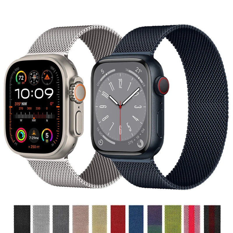 Magnetic Loop For Apple Watch Band 44mm 45mm 49mm 40mm 41mm 42mm Si…