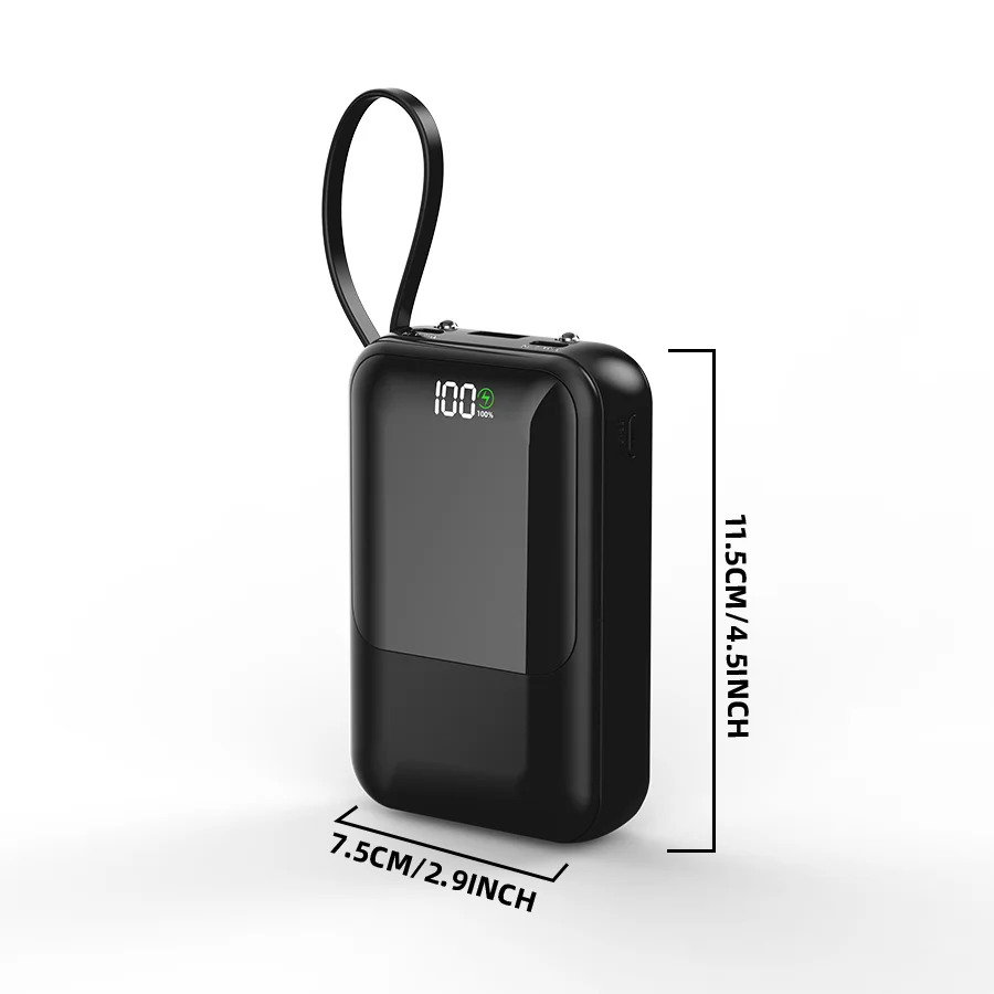10000mAh Portable Power Bank - Slim Fast Charging External Battery