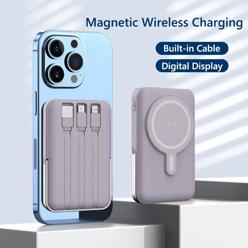 10000mAh Wireless Magnetic Power Bank Portable 22.5W Fast Charging