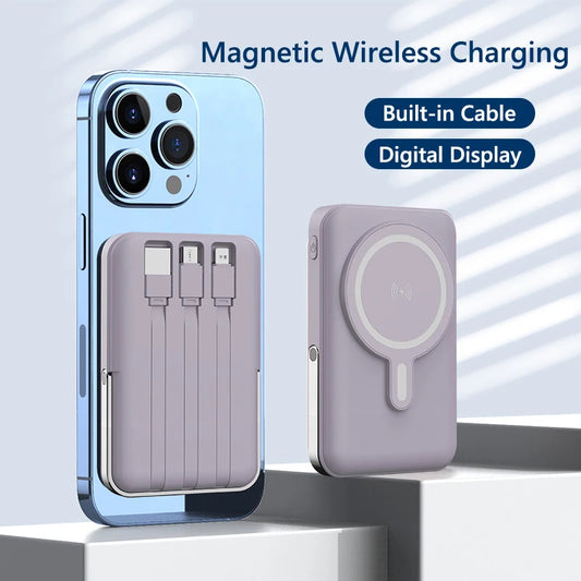 10000mAh Wireless Magnetic Power Bank Portable 22.5W Fast Charging