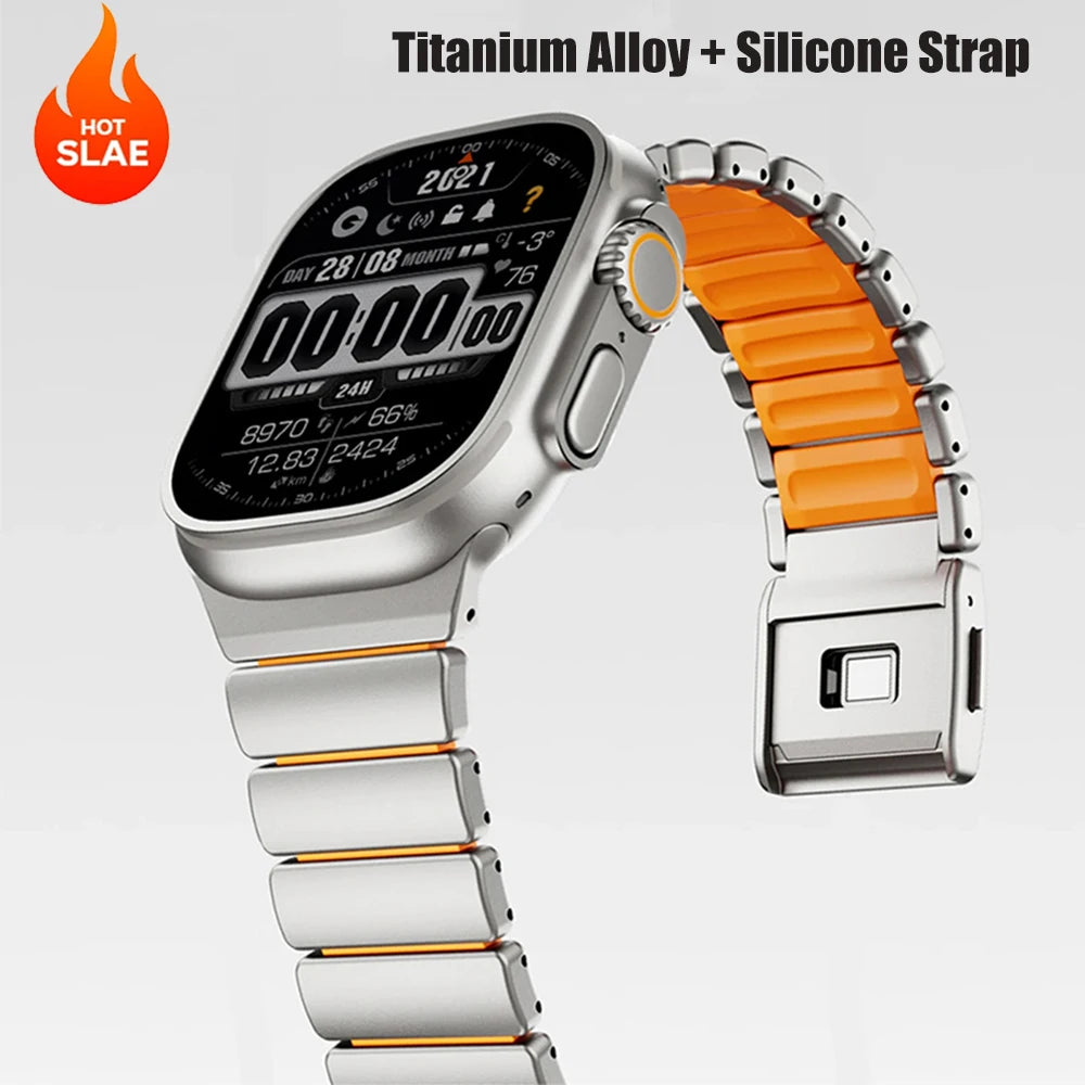 Titanium Magnetic Apple Watch Band