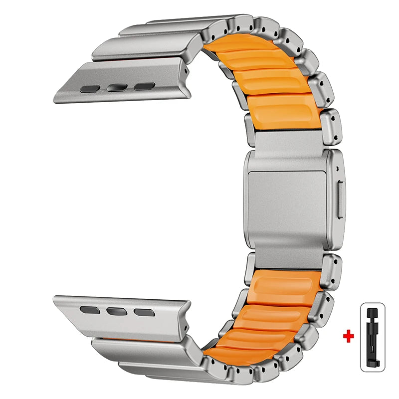 Titanium Magnetic Apple Watch Band