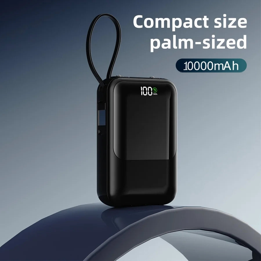 10000mAh Portable Power Bank - Slim Fast Charging External Battery