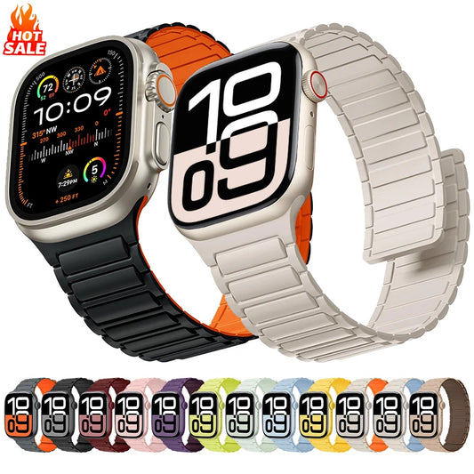 Magnetic Silicone Apple Watch Band