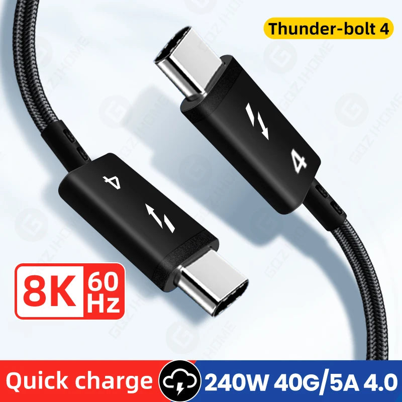 Thunderbolt 4 USB-C 40Gbps Cable