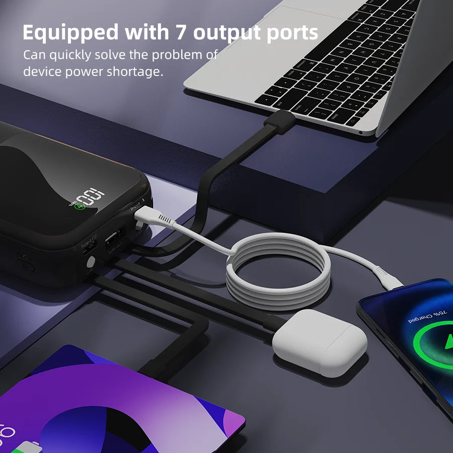 10000mAh Portable Power Bank - Slim Fast Charging External Battery